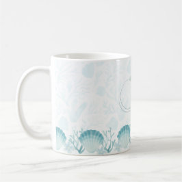 Summer Pearl Watercolor Ocean Design Kaffemugg