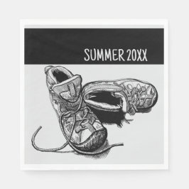 Summer Personlig Camping Picnic Pappersservett