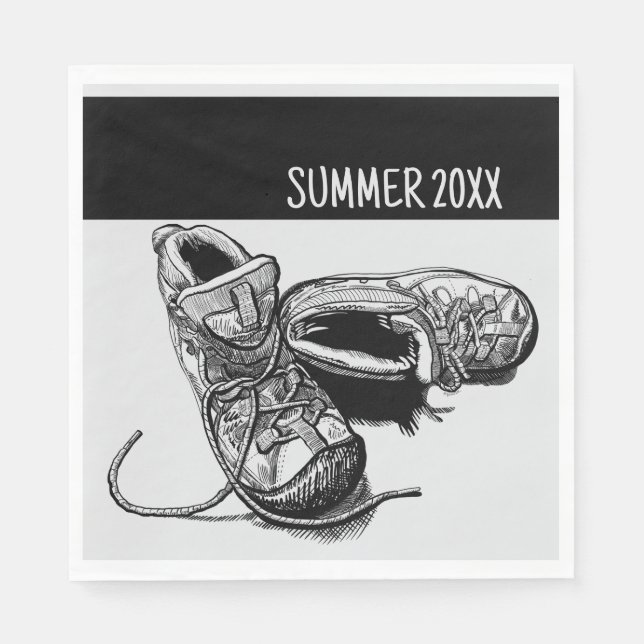 Summer Personlig Camping Picnic Pappersservett (Framsidan)