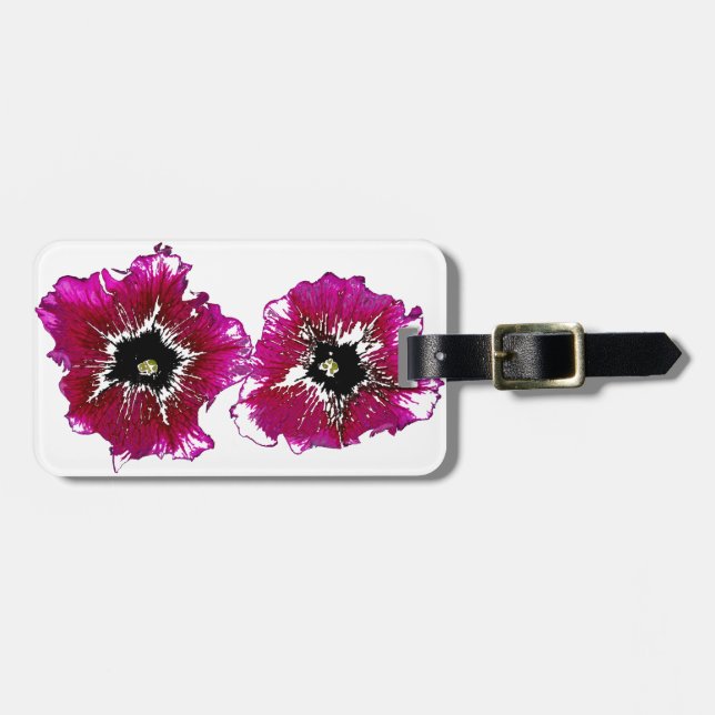 Summer Petunias Bagagebricka (Horisontell Framsida)