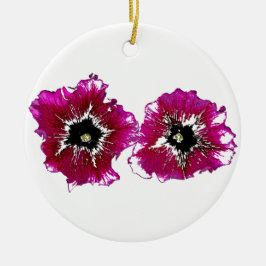 Summer Petunias Julgransprydnad Keramik