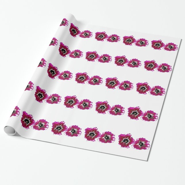 Summer Petunias Presentpapper (Utrullad)