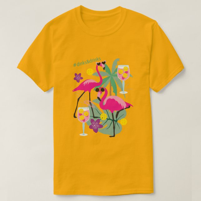 Summer Pickleball 🤩 Tropical party T-Shirt (Design framsida)