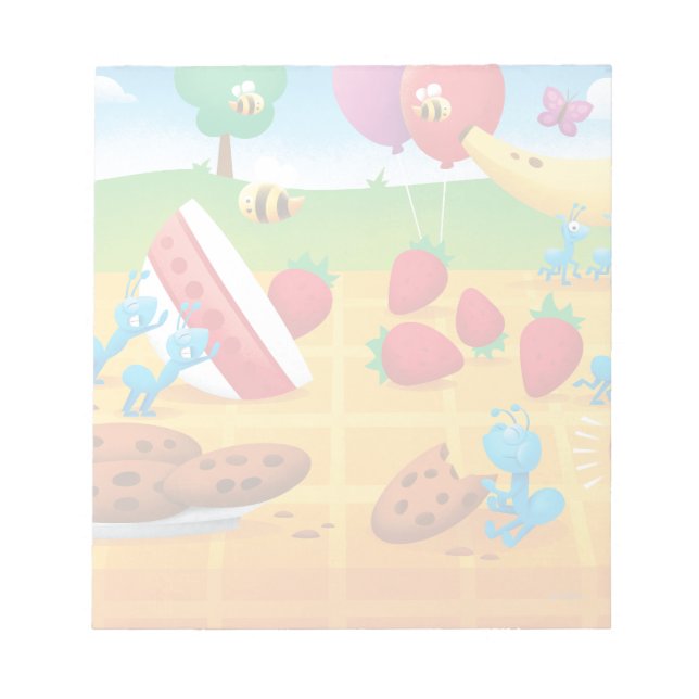 Summer Picnic Anteckningsblock (Framsida)