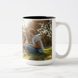 "Summer Picnic" "Family Outing" "Day in the Park" Två-Tonad Mugg