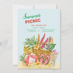 Summer Picnic Inbjudningar