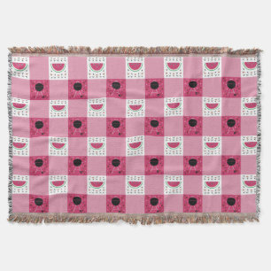 Summer Picnic Throw Blanket Mysfilt