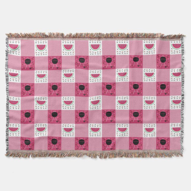 Summer Picnic Throw Blanket Mysfilt (Framsidan)