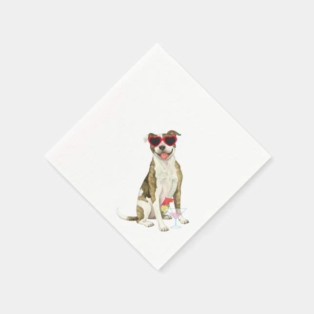 Summer Pit Bull Terrier Napkins Pappersservett (Hörn)