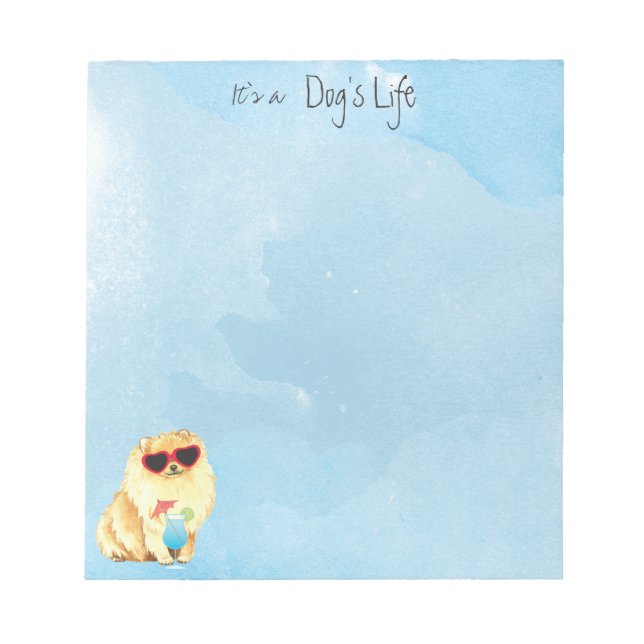 Summer Pommern Anteckningsblock (Framsida)