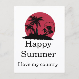 Summer post card vykort