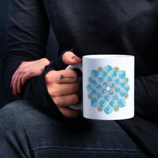 Summer Rain Mandala Kaffemugg (Skapare uppladdad)