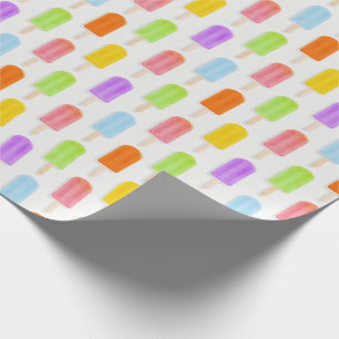 Summer Rainbow Popsicles Mönster Presentpapper