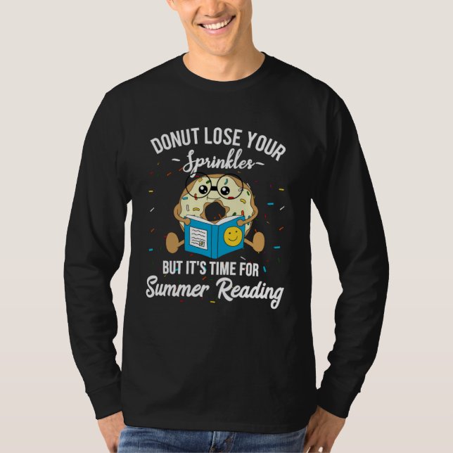 Summer Reading  Donut Library Prize Incentive Libr T Shirt (Framsida)