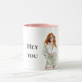 Summer Red Hair Dam Hej, du citerar Mugg