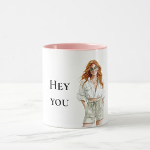Summer Red Hair Dam Hej, du citerar Mugg