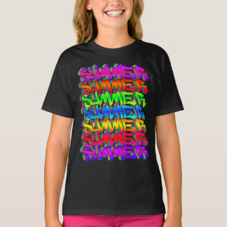 SUMMER-Retro Vintage Graffiti Colorful Summer T Shirt