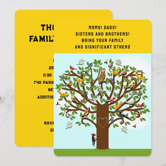 Summer Reunion Inbjudningar (Fram/baksida)