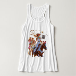 Summer Ride to Forever – Cowgirl Wedding Bliss Linne Med Racerback
