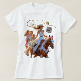 Summer Ride to Forever – Cowgirl Wedding Bliss T Shirt