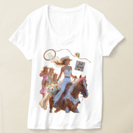 Summer Ride to Forever – Cowgirl Wedding Bliss T Shirt