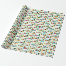 Summer Santa Wrapping Paper – Tropical Christmas B Presentpapper