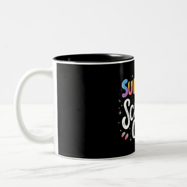 Summer School Crew Mug – Fun Teacher&Student Gift Två-Tonad Mugg (Vänster)