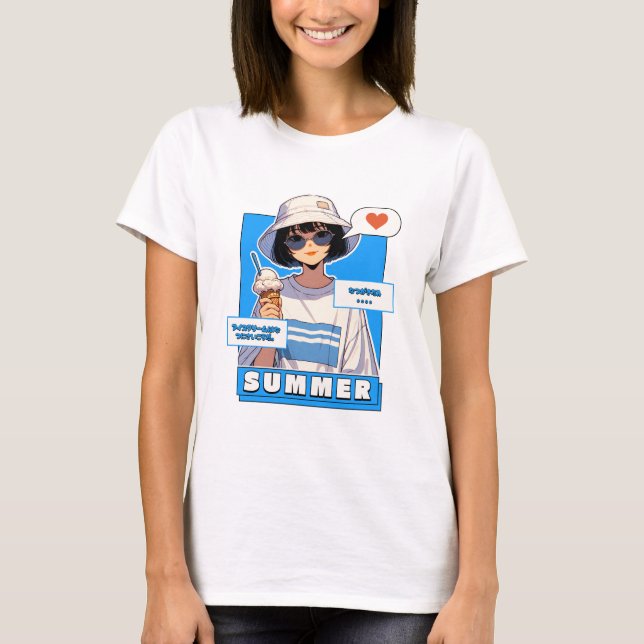 Summer Scoop Bliss T Shirt (Framsida)