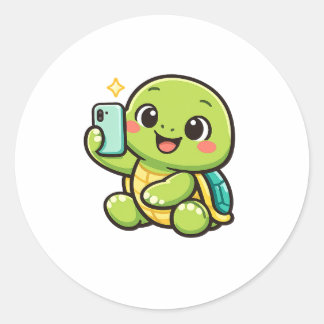 Summer Selfie Runt Klistermärke