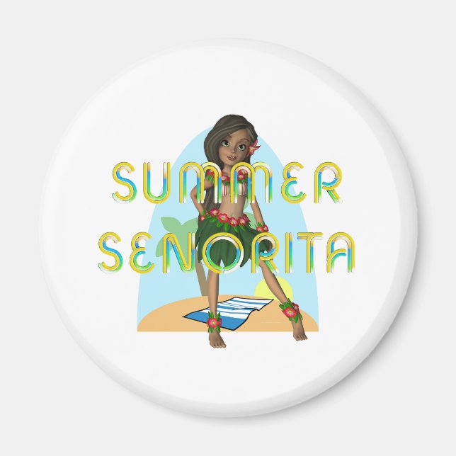Summer Senorita Magnets Magnet (Framsidan)