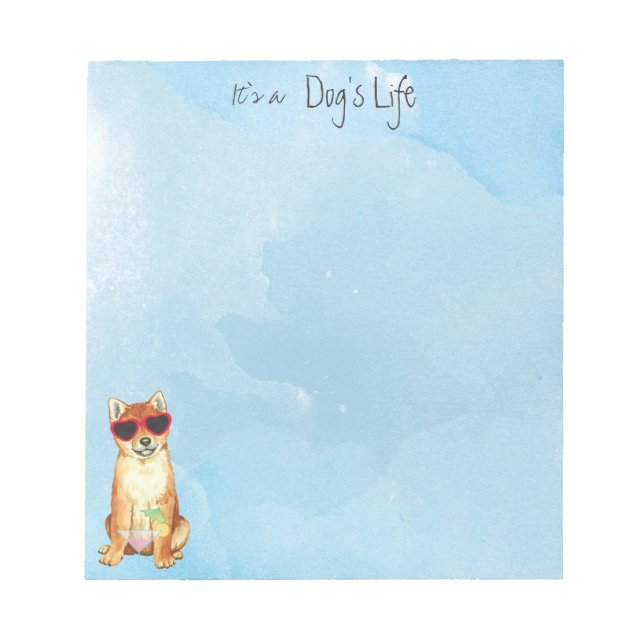 Summer Shiba Inu Anteckningsblock (Framsida)