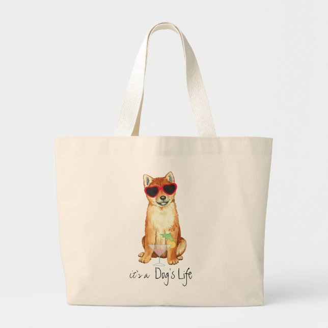 Summer Shiba Inu Jumbo Tygkasse (Framsidan)