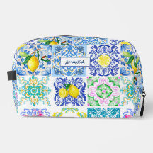 Summer Sicilian citrus Mediterranean azulejo