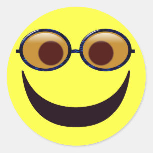 Summer Smile Sticker Runt Klistermärke