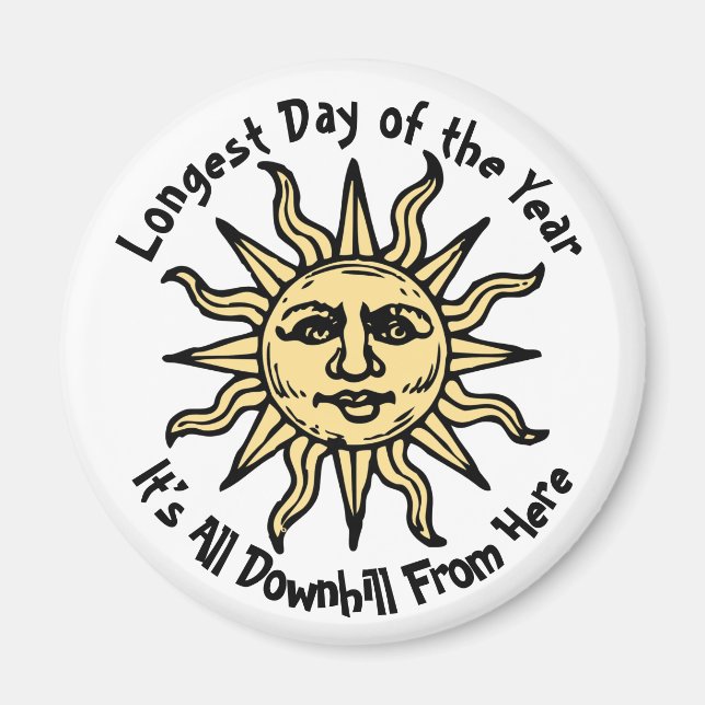 Summer Solstice Dikt Magnet (Framsidan)