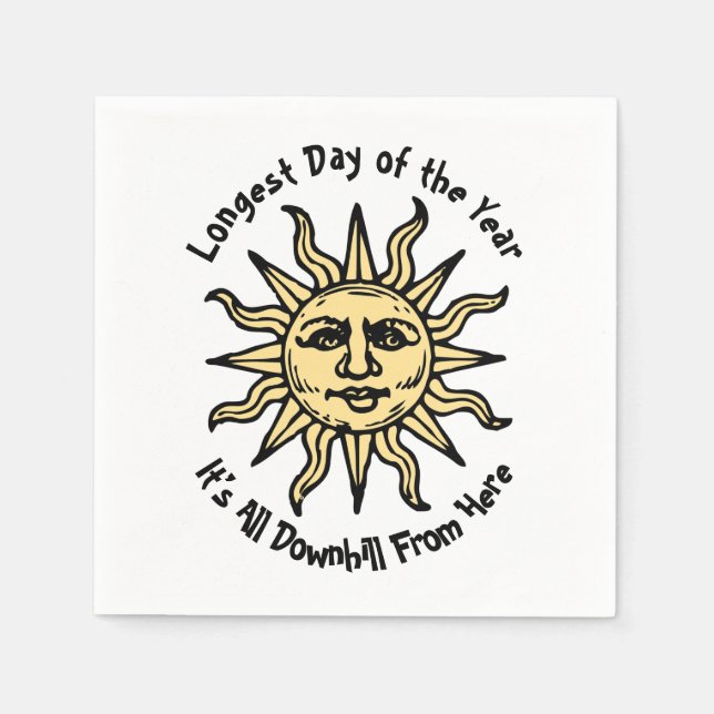 Summer Solstice Dikt Pappersservett (Framsidan)