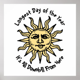 Summer Solstice Dikt Poster