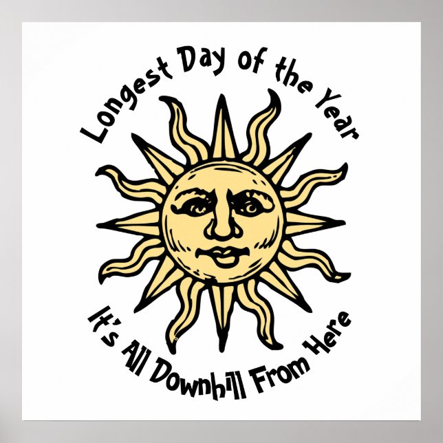 Summer Solstice Dikt Poster (Framsidan)