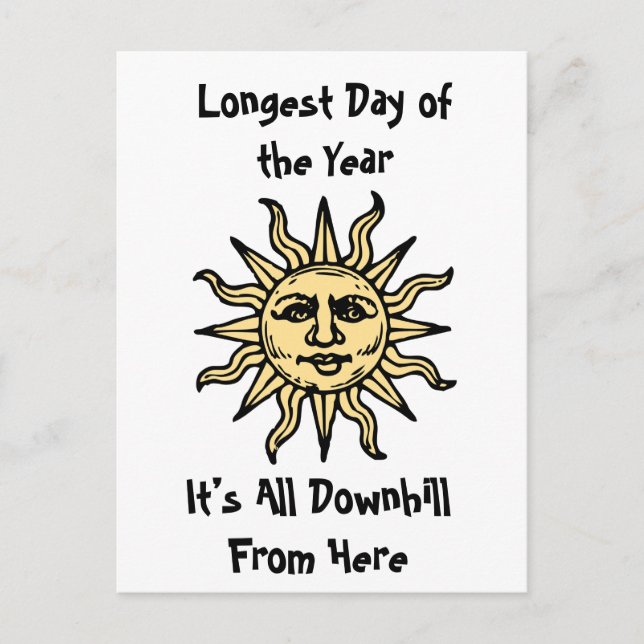 Summer Solstice Dikt Vykort (Framsida)