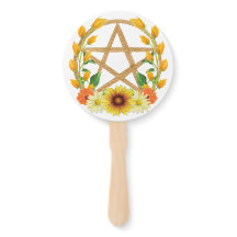 Summer Solstice Guld Pentacle Wiccan Solros