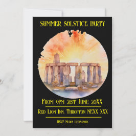 Summer Solstice party Inbjudningar