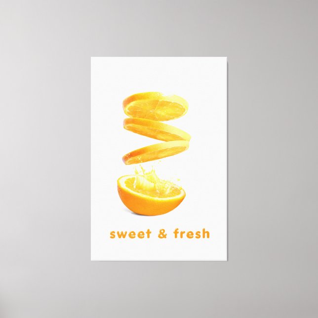 Summer Splash Fruit Wall Art Canvastryck (Framsida)