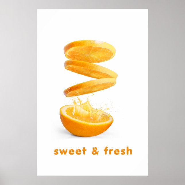 Summer Splash Fruit Wall Art Poster (Framsidan)
