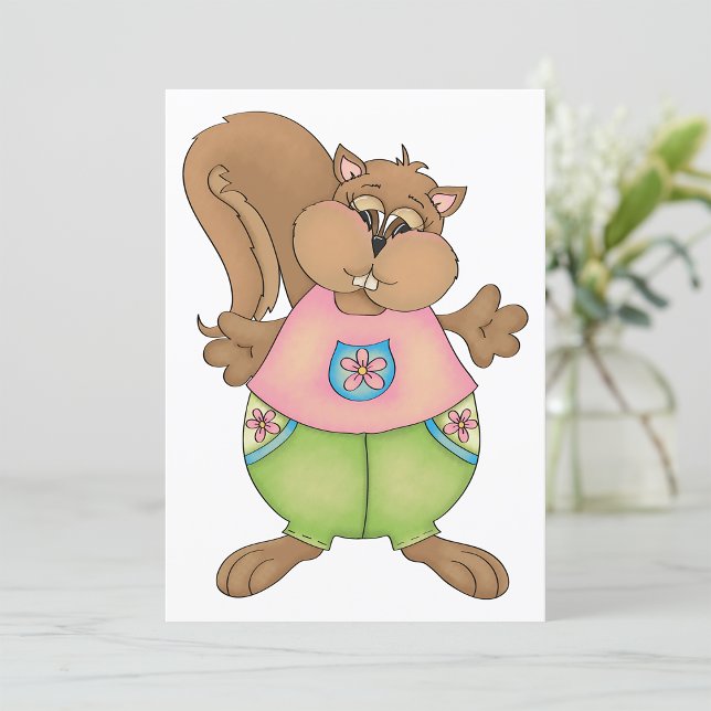 Summer Squirrel Inbjudningar (Skapare uppladdad)