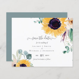 Summer Sunblommor Eucalyptus Greenery Bröllop