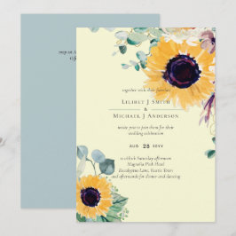 Summer Sunblommor Eucalyptus Greenery Bröllop