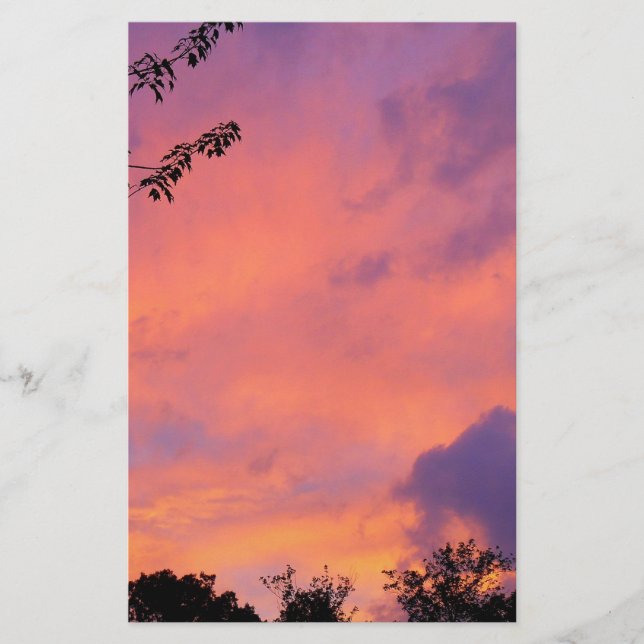 Summer Sunset Brevpapper (Framsida)