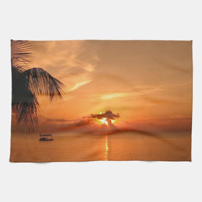 Summer Sunset Kökshandduk (Horisontell)
