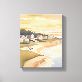 Summer Sunset | Martha's Vineyard Watercolor Canvastryck
