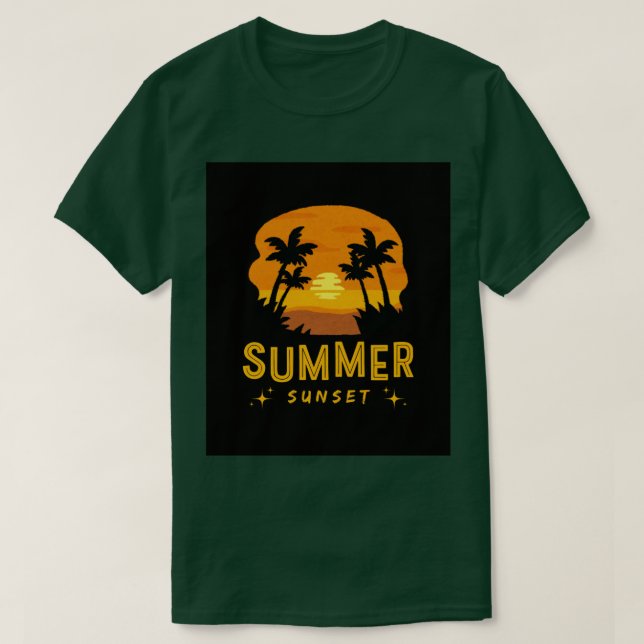 Summer Sunset T Shirt (Design framsida)